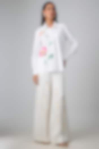 White Cotton Shirt by Dilnaz Karbhary at Pernia's Pop Up Shop