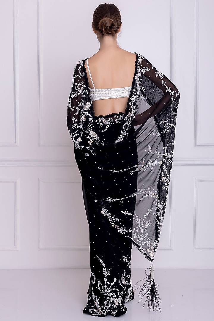 Ivory Embellished Bustier by Dilnaz Karbhary at Pernia's Pop Up Shop