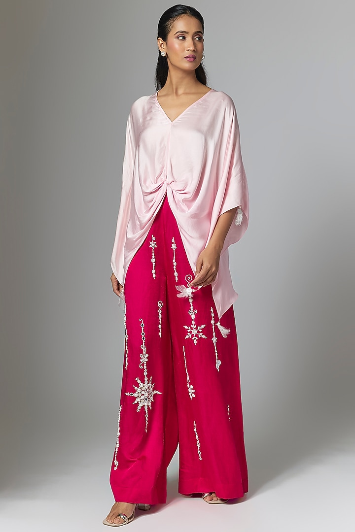Ruby Blended Linen Trousers by Dilnaz Karbhary at Pernia's Pop Up Shop