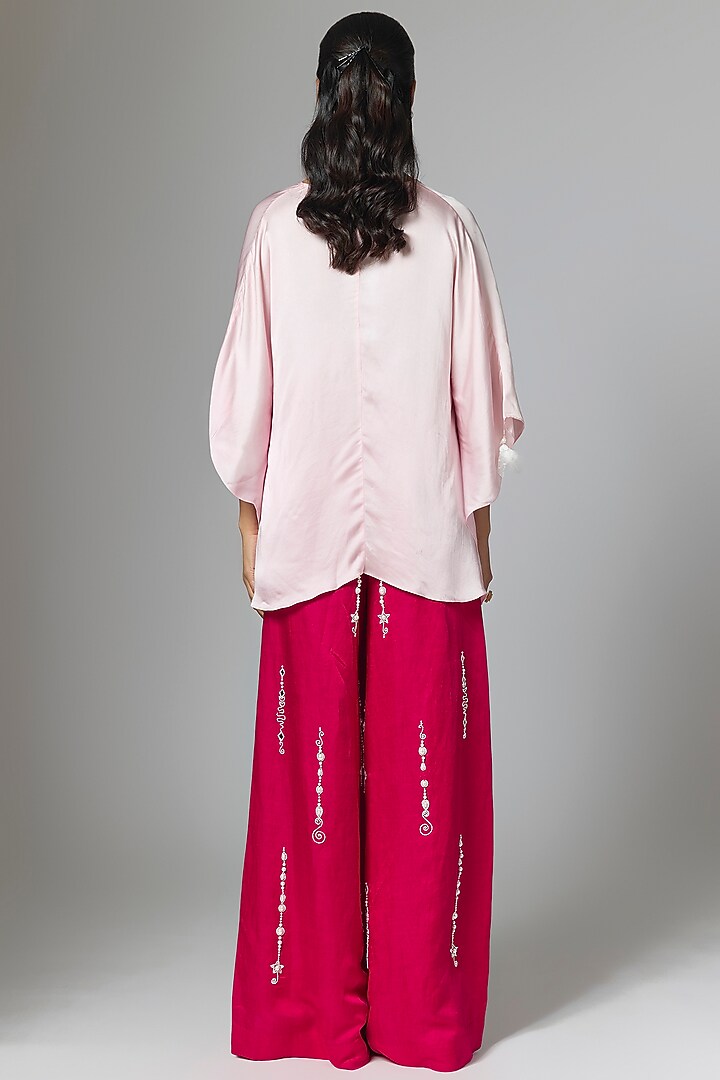 Ruby Blended Linen Trousers by Dilnaz Karbhary at Pernia's Pop Up Shop