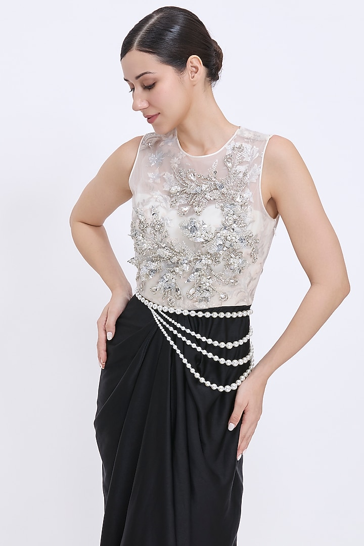 Ivory Pearl Belt by Dilnaz Karbhary at Pernia's Pop Up Shop