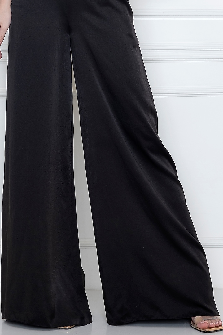 Black Embellished Jumpsuit by Dilnaz Karbhary at Pernia's Pop Up Shop