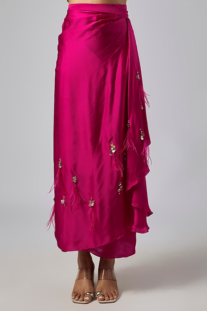 Ruby Net Kaftan Set by Dilnaz Karbhary at Pernia's Pop Up Shop