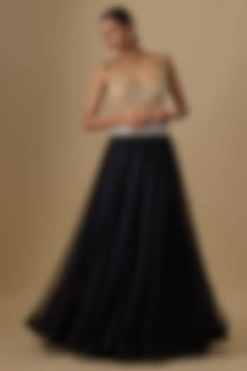 Black Net Poofy Skirt by Dilnaz Karbhary at Pernia's Pop Up Shop