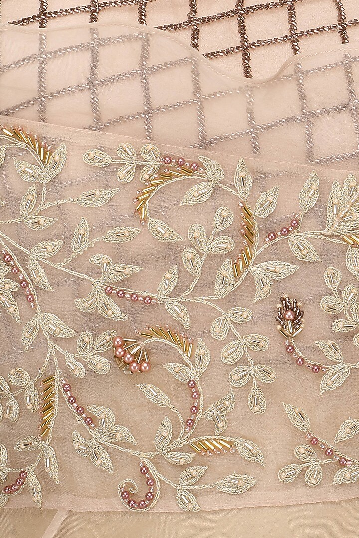 Rose pink embroidered lehenga set available only at Pernia's Pop Up Shop.
