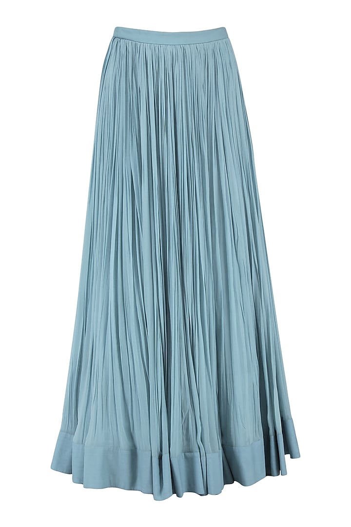 Ice blue emebllished lehenga set available only at Pernia's Pop Up Shop.