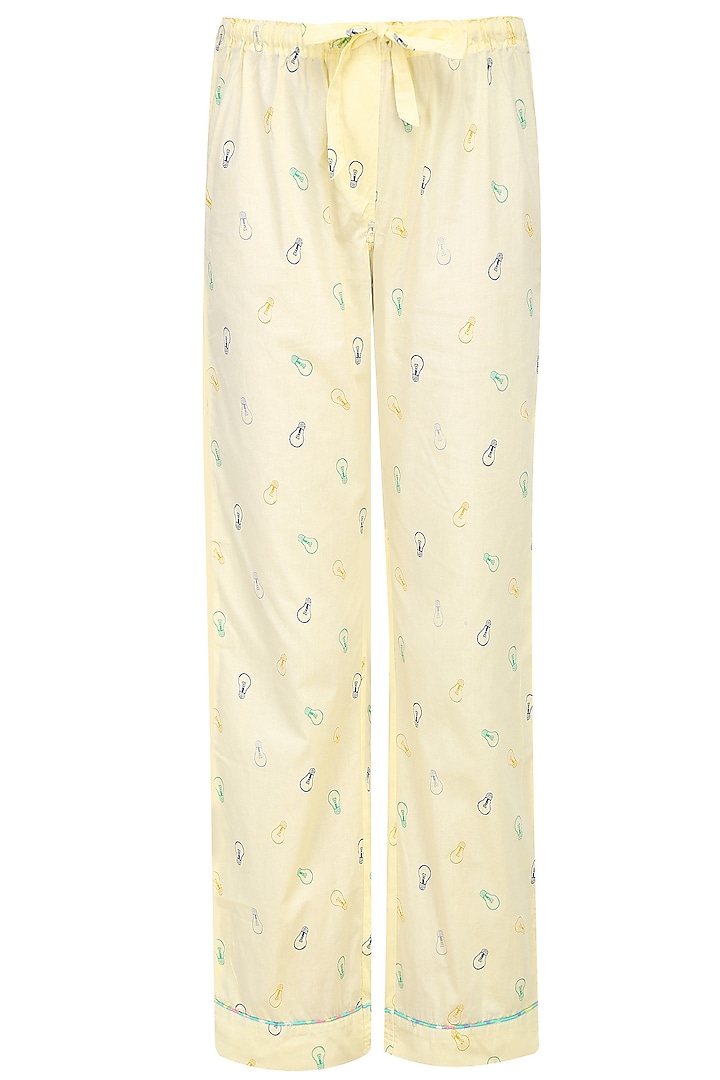 Yellow bulbs printed nightsuit set available only at Pernia's Pop Up Shop.