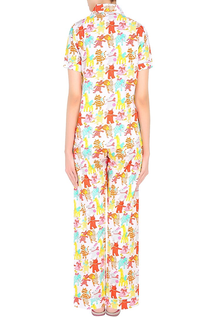 Blue bunny printed nightsuit set available only at Pernia's Pop Up Shop.