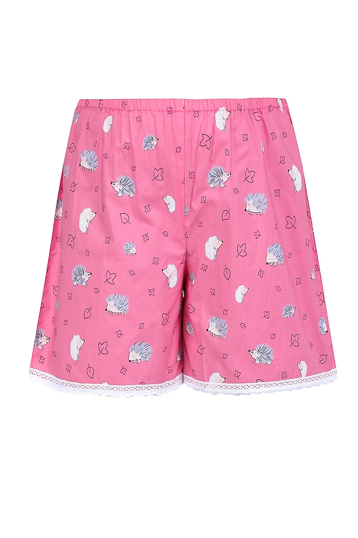 Pink porcupine printed camisole and shorts set available only at Pernia's Pop Up Shop.
