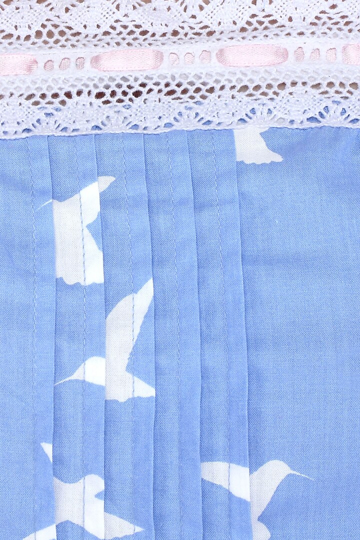 Blue and white dove printed camisole and shorts set available only at Pernia's Pop Up Shop.
