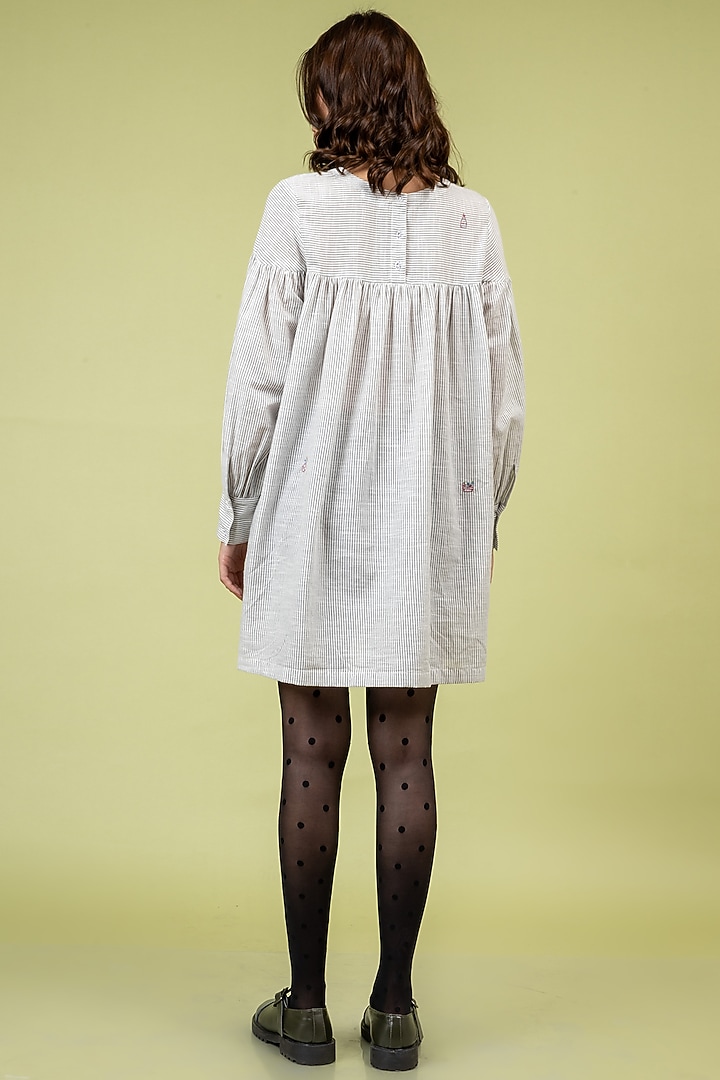 Black & White Upcycled Cotton Summer Dress by Doodlage at Pernia's Pop Up Shop