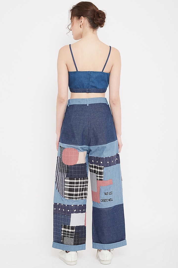 Multi Colored Embroidered Balloon Pants by Doodlage at Pernia's Pop Up Shop