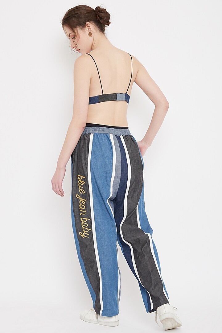 Multi Colored Patchwork Joggers by Doodlage at Pernia's Pop Up Shop