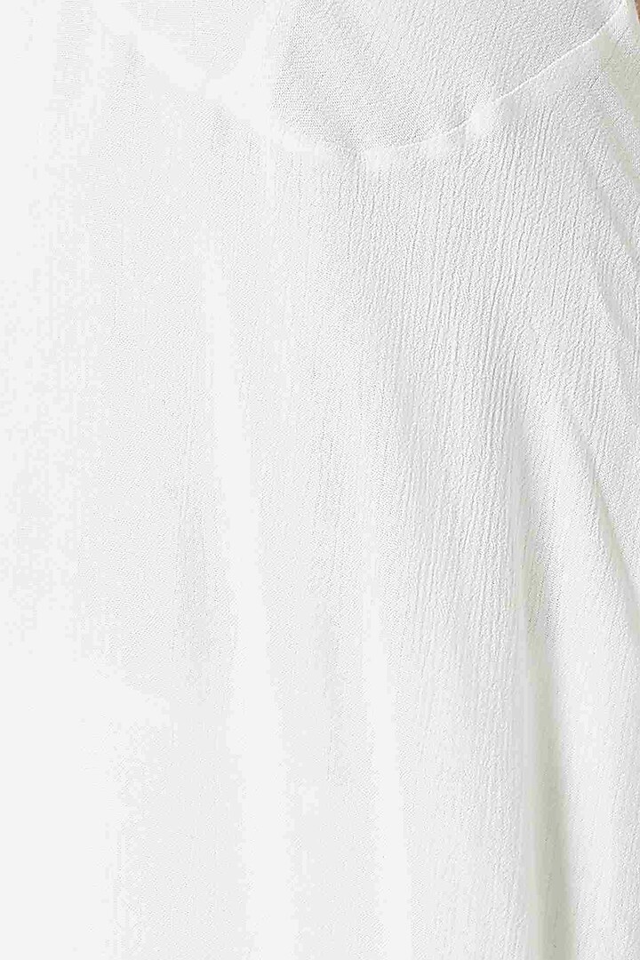White & Mint Handcrafted Tunic by Doodlage at Pernia's Pop Up Shop
