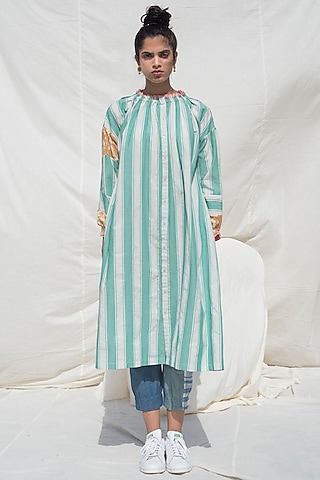 Multi Colored Uncycled Cotton Tunic by Doodlage