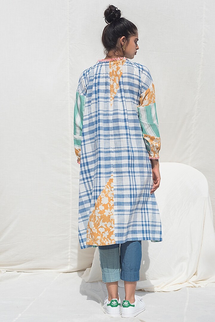 Multi Colored Uncycled Cotton Tunic by Doodlage at Pernia's Pop Up Shop