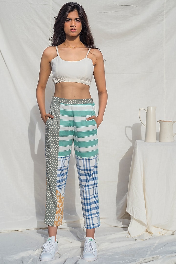 Multi Colored High-Waisted Pants by Doodlage