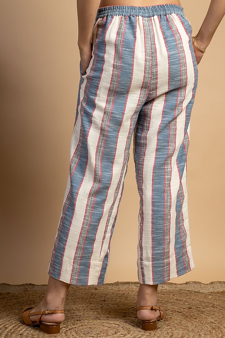 Multi-Coloured Upcycled Cotton Pants by Doodlage at Pernia's Pop Up Shop