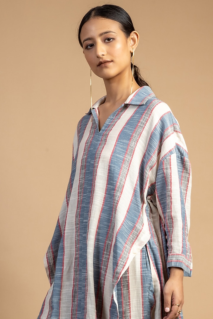 Multi-Coloured Upcycled Cotton Tunic Set by Doodlage at Pernia's Pop Up Shop