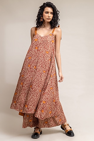 Rust Printed Tunic by Doodlage