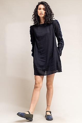 Black Silk Dress by Doodlage