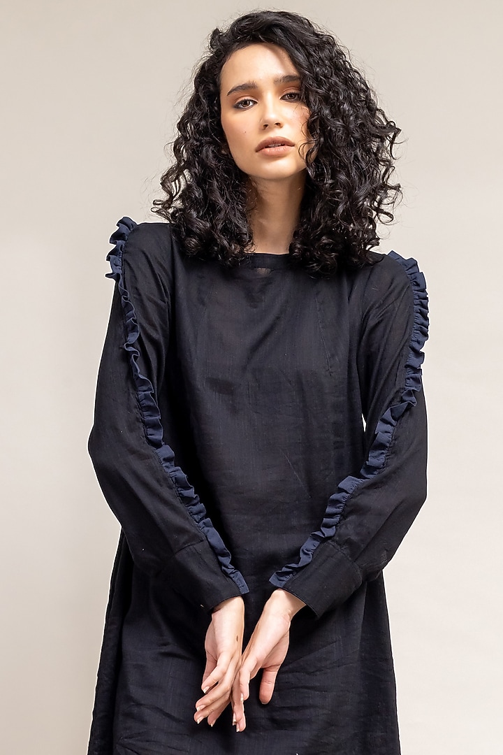 Black Silk Summer Dress by Doodlage at Pernia's Pop Up Shop