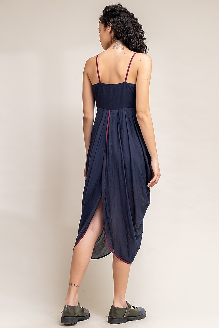 Blue Silk Summer Dress by Doodlage at Pernia's Pop Up Shop