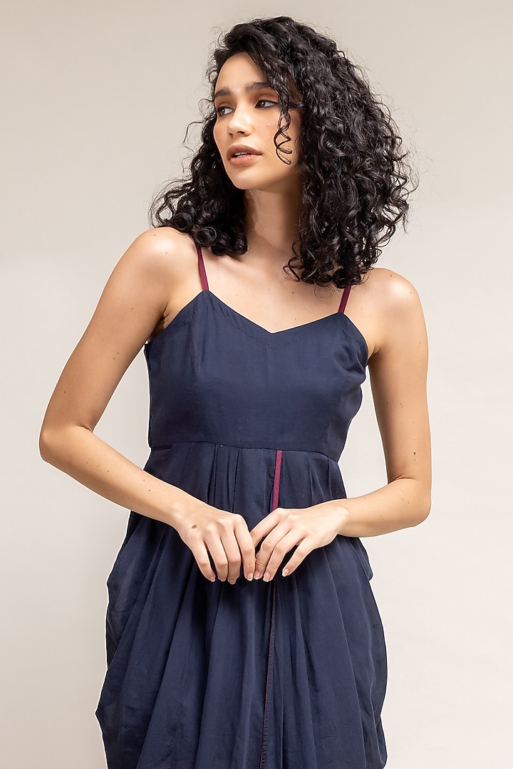 Blue Silk Summer Dress by Doodlage at Pernia's Pop Up Shop