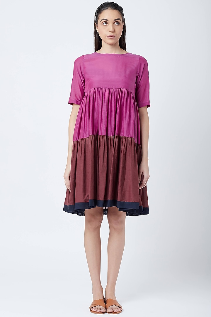 Pink Three Tier Dress by Doodlage at Pernia's Pop Up Shop