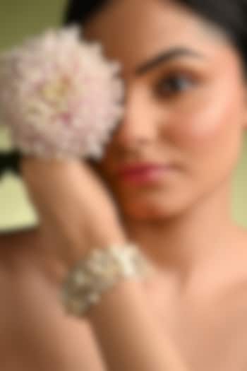 Gold Finish Quartz Bracelet by House of D'oro at Pernia's Pop Up Shop