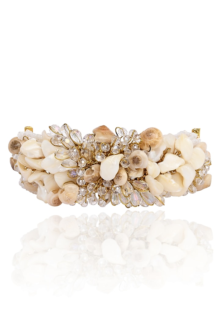 Gold Finish Quartz Bracelet by House of D'oro at Pernia's Pop Up Shop