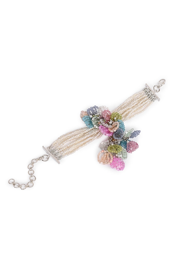 Gold Finish Multi-Colored Hydro Beaded Bracelet by House of D'oro at Pernia's Pop Up Shop