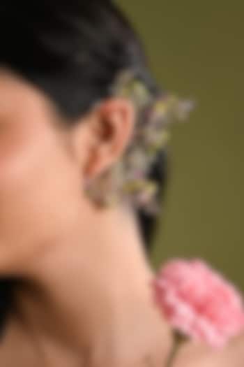 Gold Finish Multi-Colored Stone & Crystal Earcuff by House of D'oro at Pernia's Pop Up Shop