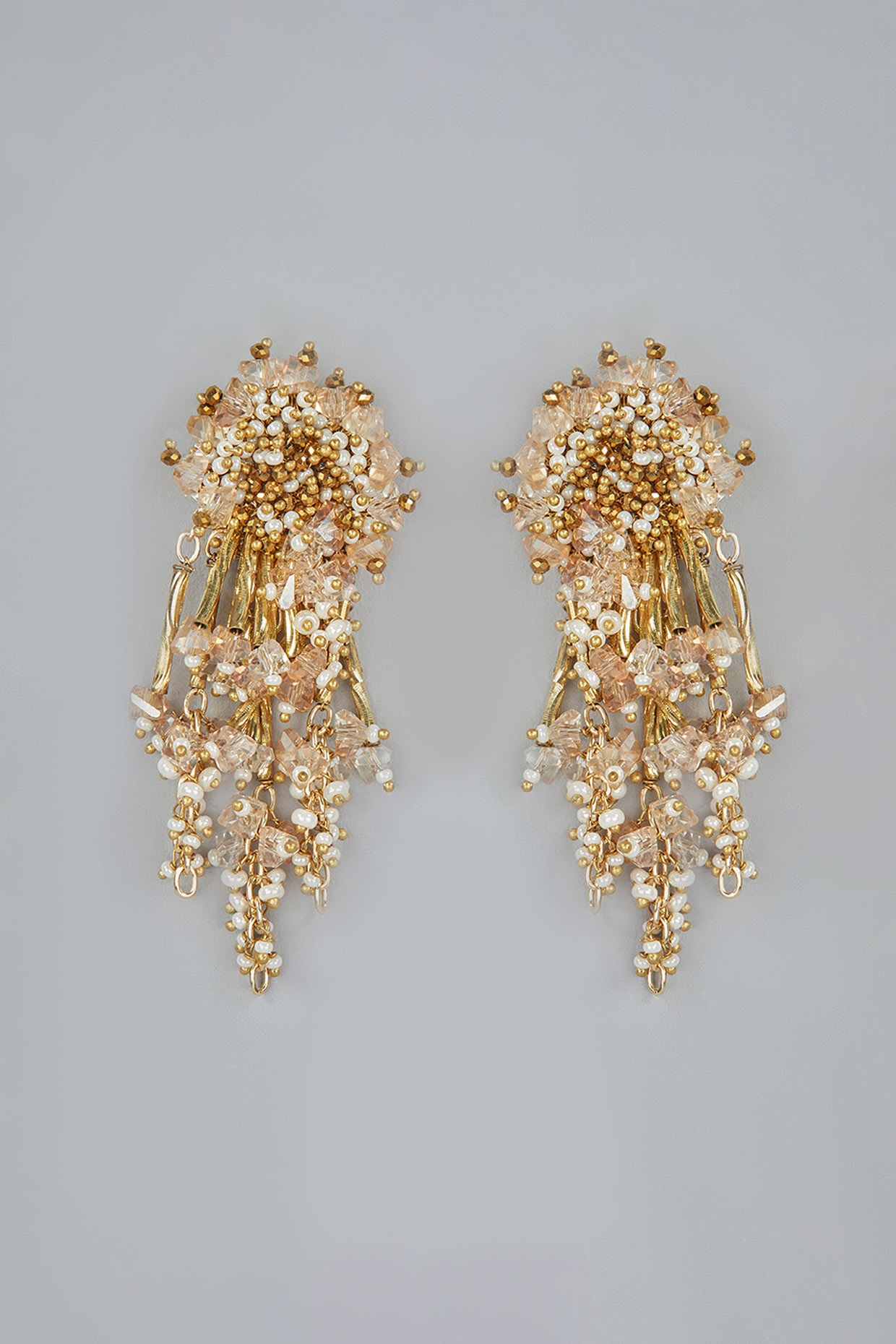 Gia Beaded Disc Earring