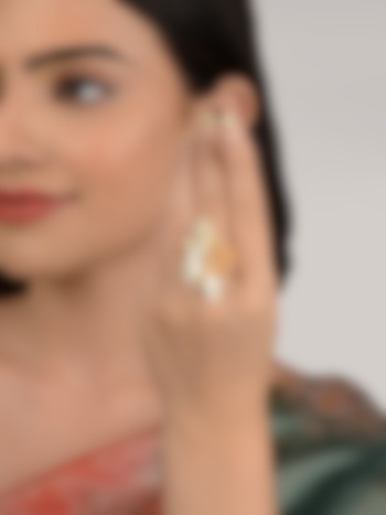 White Crystal Ring by House of D'oro at Pernia's Pop Up Shop