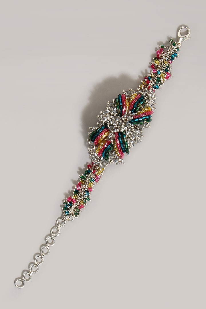 Multi-Colored Glass Beaded Bracelet by House of D'oro at Pernia's Pop Up Shop