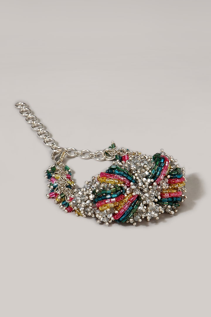 Multi-Colored Glass Beaded Bracelet by House of D'oro at Pernia's Pop Up Shop