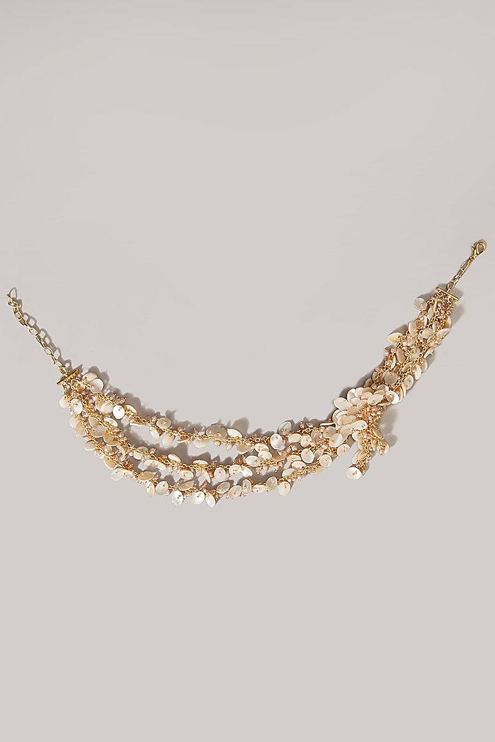 White Shell Necklace by House of D'oro at Pernia's Pop Up Shop