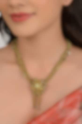 Beige Shell Necklace by House of D'oro at Pernia's Pop Up Shop