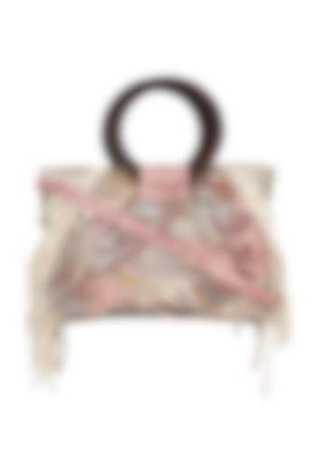 Pink Animal Printed Shoulder Bag by House of D'oro