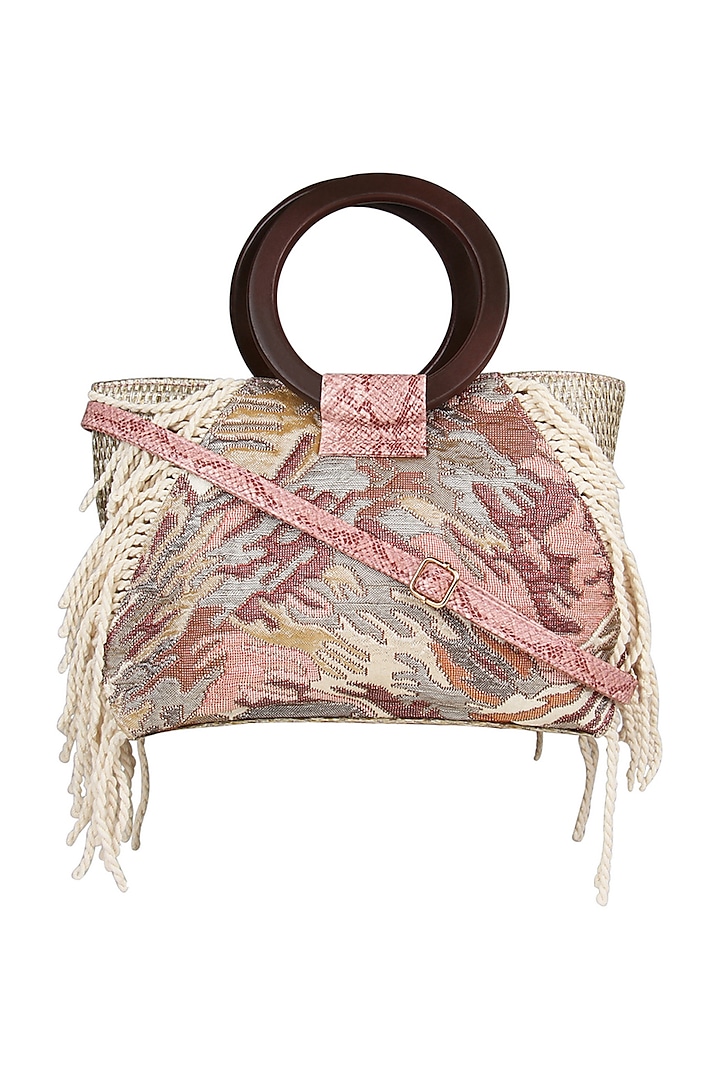 Pink Animal Printed Shoulder Bag by House of D'oro at Pernia's Pop Up Shop