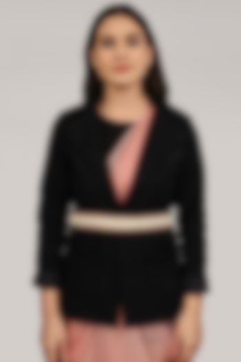 Gold Finish Peach Pearl Shell Waist Belt by House of D'oro at Pernia's Pop Up Shop