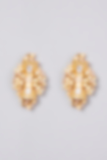 Gold Finish Handcrafted Earrings by House of D'oro