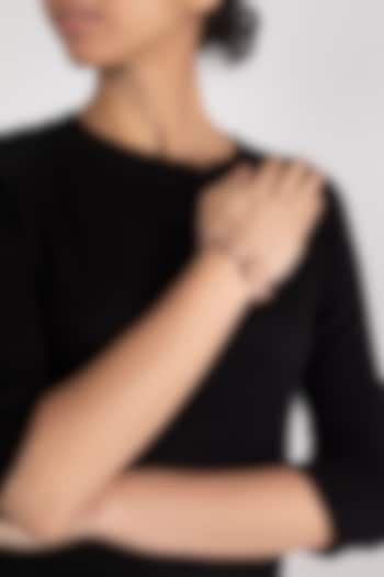 Gold Finish Glass Beaded Choker Necklace Set by House of D'oro at Pernia's Pop Up Shop