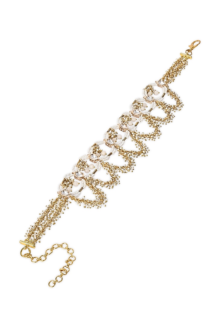 Gold Finish Brass Handcrafted Choker Necklace by House of D'oro at Pernia's Pop Up Shop
