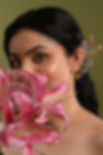 Gold Finish Multi-Colored Stone Earcuff by House of D'oro at Pernia's Pop Up Shop