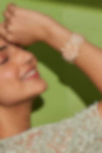 Gold Finish Handcrafted Pearls Bracelet by House of D'oro at Pernia's Pop Up Shop