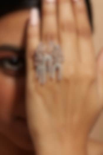 Gold Finish Agate Stone Ring by House of D'oro at Pernia's Pop Up Shop