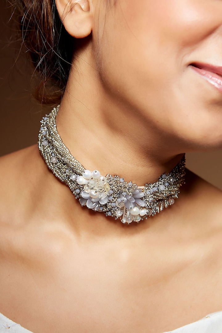 Pearl Choker Necklace by House of D'oro at Pernia's Pop Up Shop