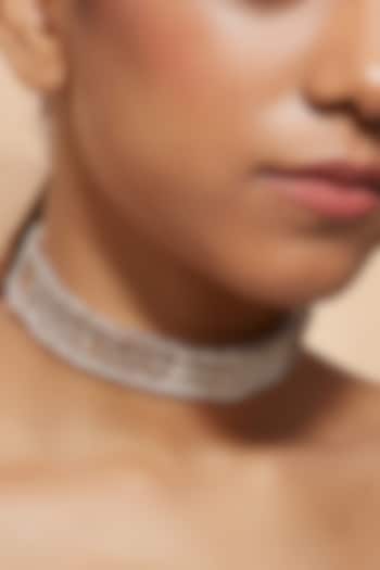 Choker Necklace With Pearls by House of D'oro